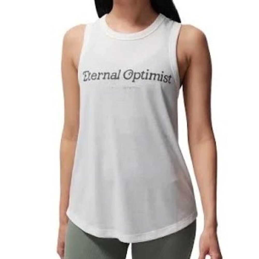 NWT Spiritual Gangster Eternal Optimist Namaste Tank - XS White
